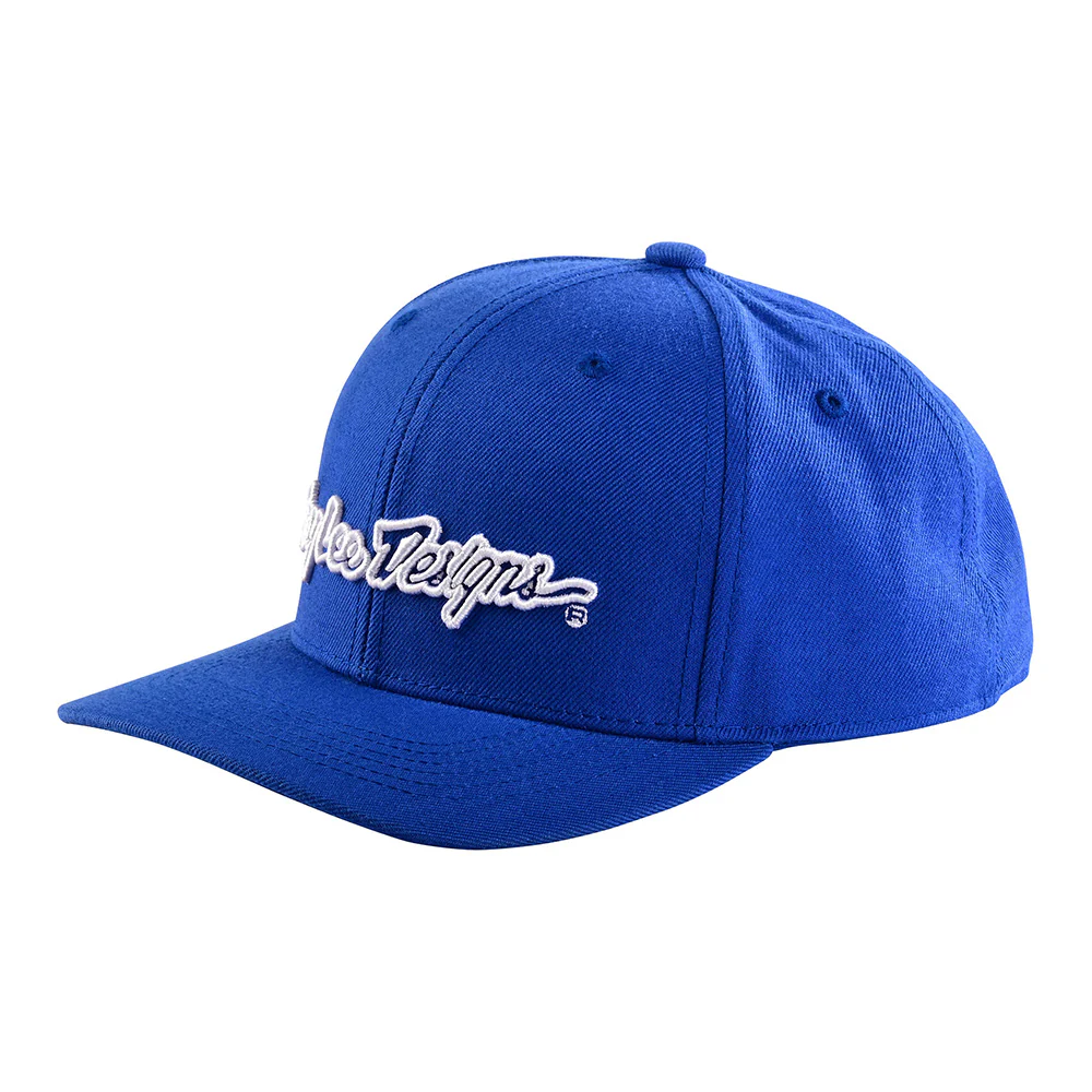 Gorra Curva Troy Lee Designs Signature Blue / White